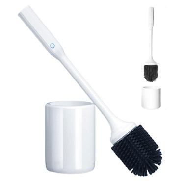 Imagem de Escova Sanitaria Eletrica Privada Vaso Banheiro Lavabo Usb Bateria Recarregavel Higiene Faxina Limpeza