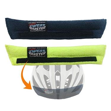 Imagem de Capacete de moto com busto de suor – evita gotejamento de suor, mantém você mais fresco, conforto premium, integração simples do capacete e remoção rápida para lavagem. Mountain Biking, Road Biking ou qualquer ciclismo., 2 Color Pack, 2 Count