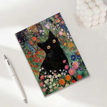 Imagem de Caderno de gato, caderno A5 para anotações de escritório, agenda de 21 x 14,7 cm, agenda de viagem, presentes para amantes de gatos-5