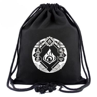 Imagem de Mochila com cordão Anime Genshins Impacts para academia ou escola - yi