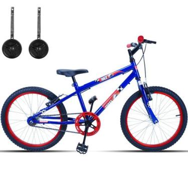 Imagem de Bicicleta Infantil Aro 20 Com Rodinhas - FORSS, Azul
