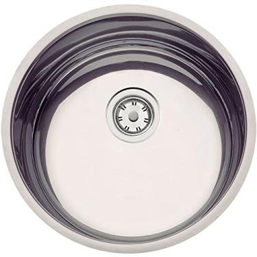 Imagem de Cuba de embutir Tramontina Basic 38 BL em Aço Inox natural Ø38 cm