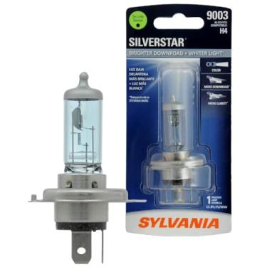 Imagem de SYLVANIA 9003 (também serve para H4) SilverStar Lâmpada de halogênio de alto desempenho, (contém 1 lâmpada), branca (9003ST.BP)
