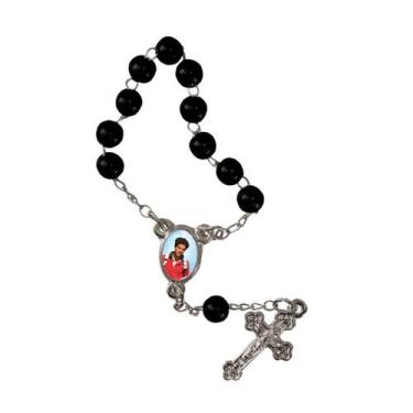 Imagem de 50 Mini Terço com Foto do São Carlo Acutis - SJO Artigos Religiosos, P