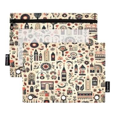 Imagem de Wassud Vários objetos, pacote com 2 pastas, pastas de bolso com 3 furos, organizador de fichários para casa, escritório