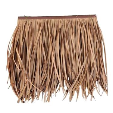 Imagem de RNXRZANK Acessórios para Telhado de Palha Artificial: Cobertura Realista de Palha de Palmeira para Decoração de Pátio, Guarda-sol, Cerca E Cabana de Festa, Estilo E, Tamanho real