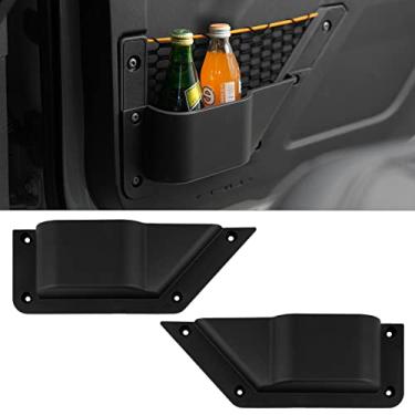 Imagem de LitMiRaCle Bolsos de armazenamento para porta frontal, caixa organizadora lateral para Ford Bronco, acessórios internos de expansão, suporte de copo de porta, compatível com Ford Bronco 2021 2022 2023