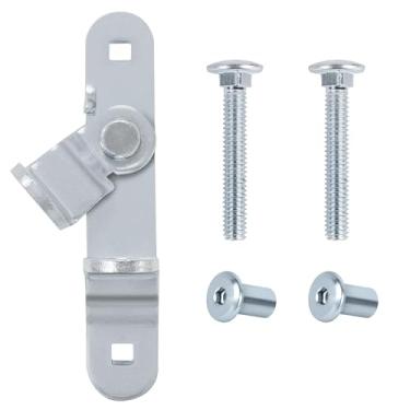 Imagem de LONFFERY Ferrolho de porta de reboque para cadeado de carga alça de trava de barra de corrida transportador de carro fechado