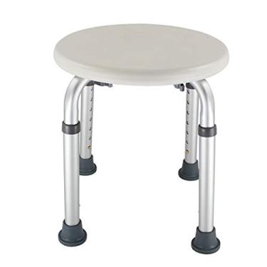 Imagem de Banco de Banho com Altura Ajustável Leve Cadeira Anti-Derrame Estabilidade Superior para Deficientes Idosos Mulheres Grávidas