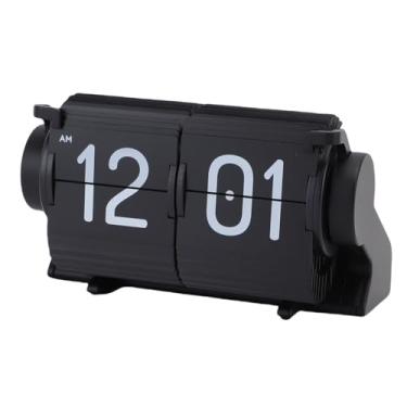 Imagem de Zerodis Relógio de Mesa Flip, Relógios de Mesa e Prateleira Mecânico Auto Flip Down de Digital Com Temporizador Função de Lembrete de Calendário para Escritório Sala de Estar Quarto Decoração de