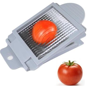 Imagem de Cortador manual de tomate, pepino, cebola, presunto e ovo, cortador de aço inoxidável para uso doméstico