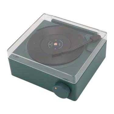 Imagem de Ymiko Despertador retrô Com Som Estéreo Nítido, Relógio de Mesa Eletrônico Compacto para Quarto, Alto-falante Sem Fio Multifuncional para Uso Doméstico (Verde)