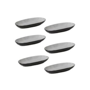 Imagem de Conjunto de Travessas Ovais Grandes Porto Brasil Orgânico Dust 32x16cm - 4 Peças