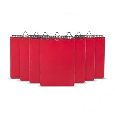 Imagem de Caderno Planner com Capa em PU, 90 Folhas, 95 g/m², Páginas para Preenchimento Diário, Seções de Prioridades, Agenda do Dia, Tarefas e Horários para Refeições, 22,5x15,7cm (10, Vermelho)