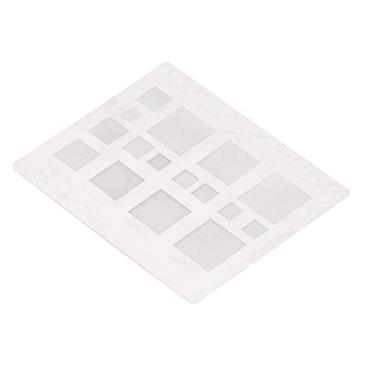 Imagem de Naroote Estêncil Compacto Multifuncional do Reballing de Bga do Modelo da Solda da Malha Lata para Microplaquetas de Bga Telefone Celular, Aço Inoxidável Vida útil Longa