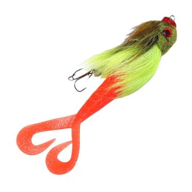 Imagem de SPYMINNPOO Isca de Pesca, Design de Cabelo de Silicone, Isca Artificial Realista, para Pesca Offshore e Ao Ar Livre (Verde)