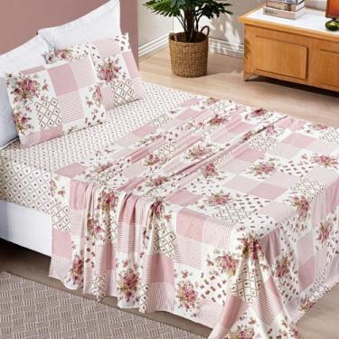 Imagem de Jogo de Cama Queen Bouti 04 Peças - BIA ENXOVAIS, Rosa Matura