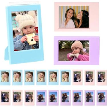 Imagem de CAIYOULE Mini porta-retrato Fujifilm para Instax Mini 12/11/EVO/SE/8/7+/99 7.6 cm - colorido para Polaroid 2,15 x 8,4 (21 unidades)