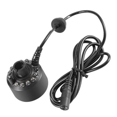 Imagem de Cosiki Fabricante de Névoa de Fonte de água Colorida 12LED Com Adaptador de Energia para Umidificador de Ar de Lagoa, Tanque de Peixes, ótima Decoração (Plugue UE 220V)