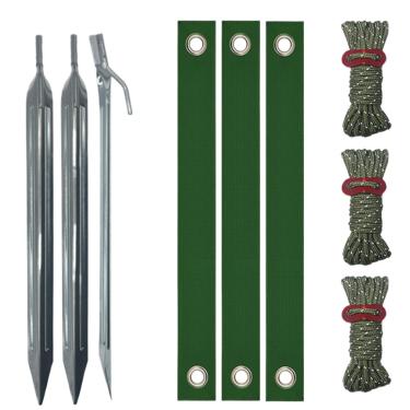 Imagem de Estacas e Suportes para Árvores - Estacas de Ancoragem Planas,Kit de Correção de Inclinação de Plantas,Para Jardim Relvado Estufa Pátio Vedação Treliça e Paisagismo