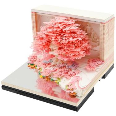 Imagem de Calendário 3D 2026, calendário criativo com luz LED, calendário de mesa 3D com gerenciamento eficiente de tempo, alívio de estresse para baterias de mesa de escritório em casa não incluídas (árvore