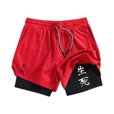 Imagem de Shorts Masculinos De Secagem Rápida Para Corrida Com Bolso Para Celula