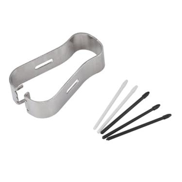 Imagem de POCREATION S Pen Tips Substituição Nibs de Caneta para Note 8/9 TAB S3/4 Com 5 Recargas Tweezers Fixing Fixing Black White Opcional (Preto)