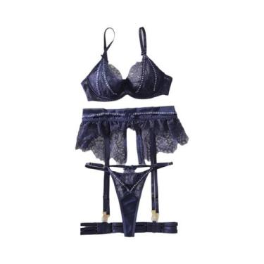 Imagem de Conjunto De Lingerie Sexy De Renda E Malha MUZISKAT Primavera 2025, Ro