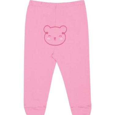 Imagem de Calca punho bebe 13605 kiko e kika, Rosa barbie, G