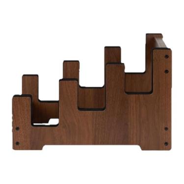 Imagem de Dynwave Suporte de chão de madeira para guitarra, rack para guitarras para casa, estúdio e palco, suporte portátil para 3 guitarras, baixo, violino e banjo.