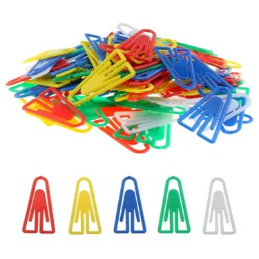 Imagem de DGZZI Grampo triangular criativo de plástico de 35 mm, 100 peças, adequado para abas de marcadores de página e pasta de cartão de visita de álbum de fotos