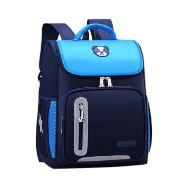 Imagem de Mochila Escolar Grande Capacidade À Prova D'Água E Refletiva Com Estam