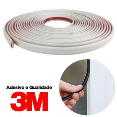 Imagem de Veda Fresta Adesivo 3M de PVC Flexível Vedação de Porta Janela Armário
