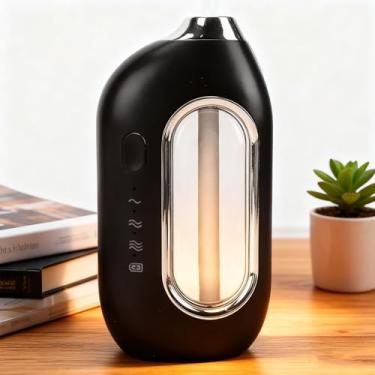 Imagem de HURRISE Difusor de óleo Essencial Montado na Parede, 3 Configurações de Spray Difusor de Aromaterapia Silencioso Com Atomização Fina para Quarto de Escritório Doméstico, Banheiro (Preto)