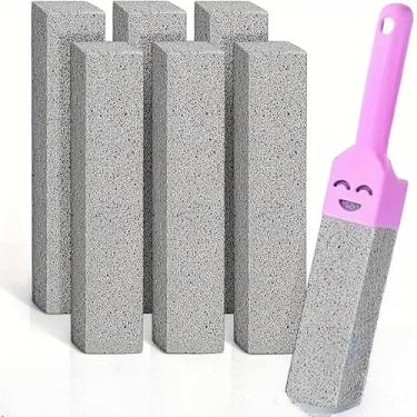 Imagem de 4 varas de limpeza de pedra-pomes - um removedor de manchas e ferrugem para banheiros, cozinha, azulejos de banheiro e pias - Inclui uma alça (3)