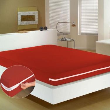 Imagem de Capa Protetora Casal Queen Colchão Protetor Zíper 1,60x2,00x0,30 Altur