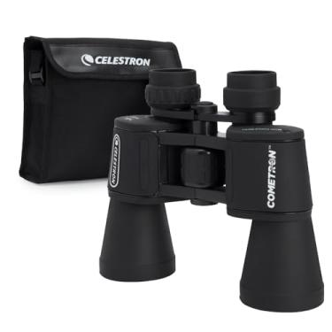 Imagem de Binóculos 7 x 50 Cometron Celestron – Binóculos de astronomia para iniciantes – Lentes objetivas grandes de 50 mm – Amplo campo de visão ampliação 7x