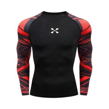 Imagem de Camiseta De Compressão Slim Fit Para Homens Cody Lundin Rash Guard Par