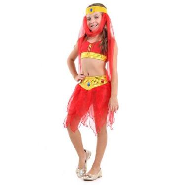 Imagem de Fantasia Odalisca Vermelha Infantil - Carnaval - Diversos, UNICA, G