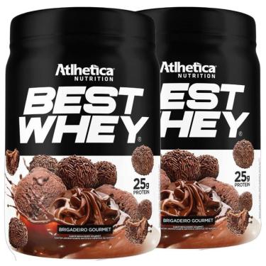 Imagem de Kit 2 Best Whey Isolado Hidro Brigadeiro 450g - Atlhetica-Unissex