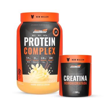 Imagem de Protein Complex 3W e Creatina 300g New Millen-Unissex