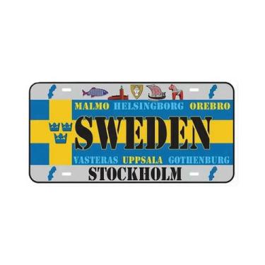 Imagem de Placas De Licença Vintage Da Espanha Em Metal, Placas Decorativas Para