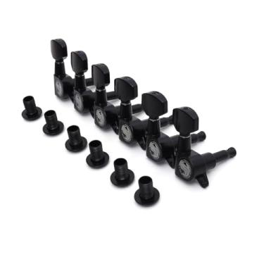 Imagem de Jogo de Tarraxas Blindada Para 6R Guitarra Stratocaster ou Telecaster Em Linha -