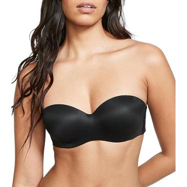 Imagem de Victoria's Secret Body feminino por Victoria Sutiã sem alças levemente forrado, sutiãs para mulheres (32A-38DDD), Preto liso, 36B