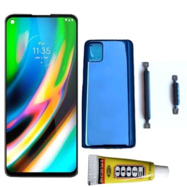 Imagem de Tela Display Lcd Touch Para Moto G9 Plus + Tampa + Botões + Cola 3 Ml