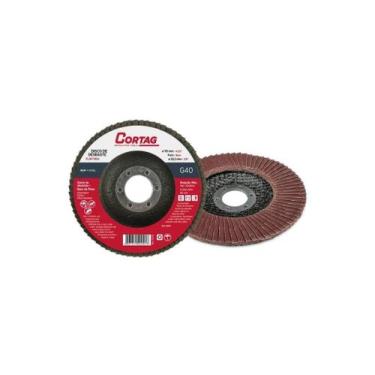 Imagem de Disco de Desbaste Flap 4.1/2'' 115mm G40 - Cortag