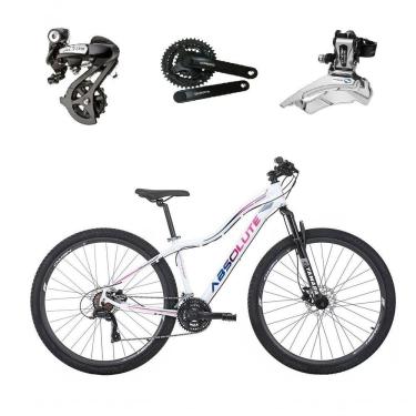 Imagem de Bicicleta Aro 29 Absolute Hera Feminina Shimano Altus 24v K7 Freios Hidráulicos Garfo Trava - Branco Tam.17