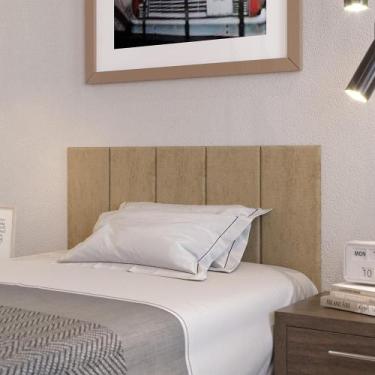 Imagem de Cabeceira Modulada Estofada Adesiva Decorativa Solteiro 100cm - Via No