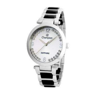 Imagem de Relógio Champion Feminino Ref: Cs28530Q Cerâmica Prateado