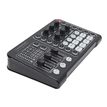 Imagem de Akozon Placa de Mixagem de Som Profissional Com 6 Modos Ao Vivo, Bloqueio de Ruído, Placa de Som de Transmissão Ao Vivo para Gravação e Transmissão